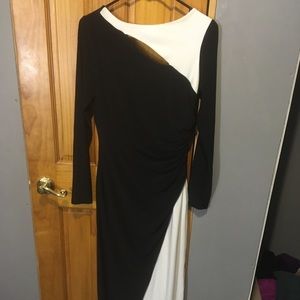 Ralph Lauren black and white gown